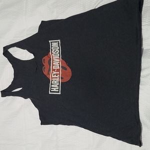 Harley-Davidson XL grey and Red Rolling Stones Collector Dealership Tank RARE